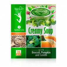 ИЗЧЕРПАН - Крем-супа с броколи, пъпеш и леща "Active Life"